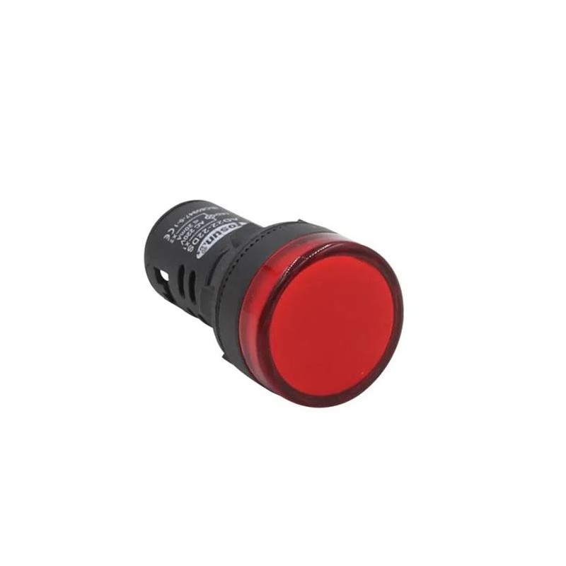 Indicateur LED lumière rouge 230V 1-module DIN Ettroit