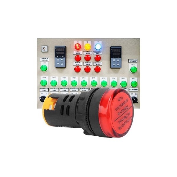 Voyant LED rouge 220V ø22 - ELECTRIC CENTER : Distributeur de matériel  électrique & pneumatique industriel